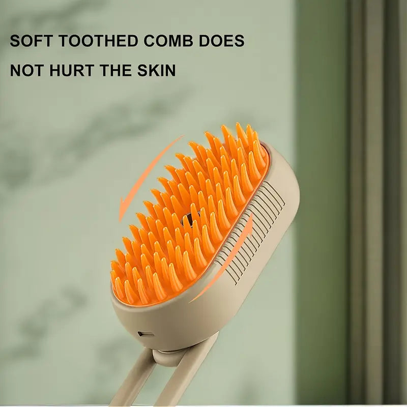 Steaming Pet Hairbrush