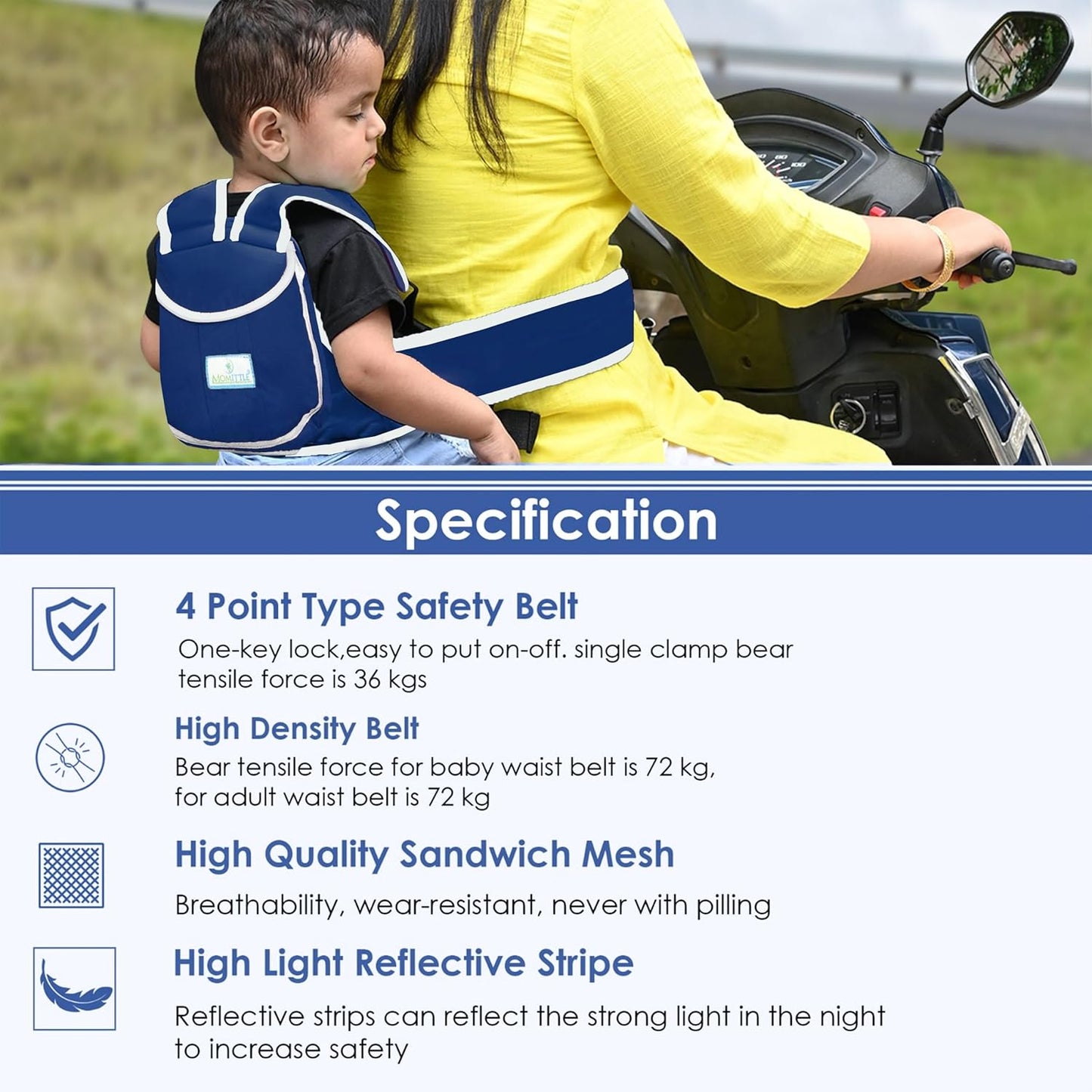 KIDS SAFETY BELT 🔥50% OFF SALE💫